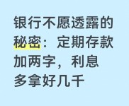 2026年定期存款选约定转存还是自动转存？收益差别大揭秘