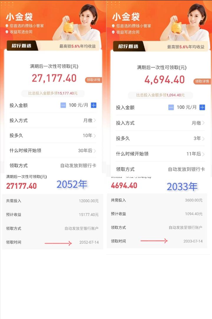 招商银行代销太平人寿保险_小金理财理财产品_小金袋保险收益分析